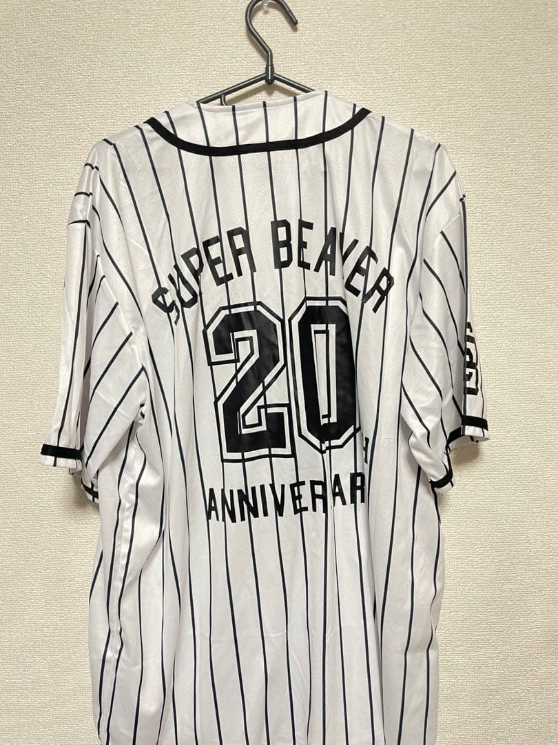 SUPER BEAVER 20周年ベースボールシャツ ストライプ XLサイズ SUPER