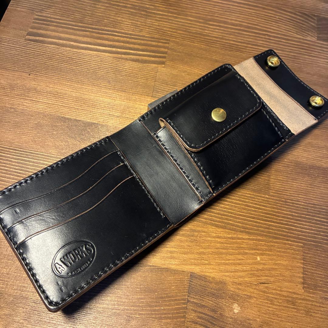 トラッカーウォレット　ハーフタイプ　ホーウィン社　クロムエクセル　二つ折り