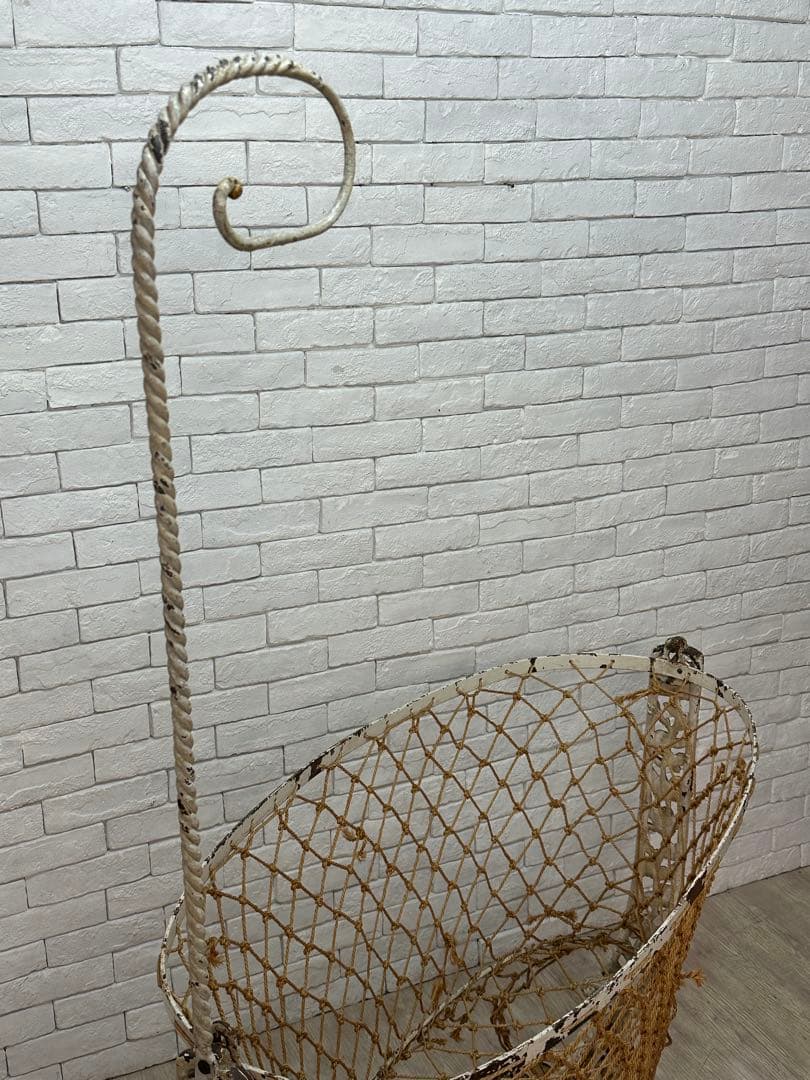 東京都内23区配送無料】アンティーク フランス製 ベビーベッド 什器