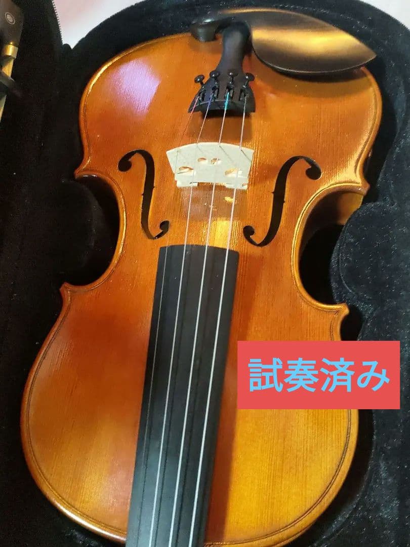 ニコロサンティ NSN60S バイオリン4/4 美品弓、ケース、松脂、肩当付