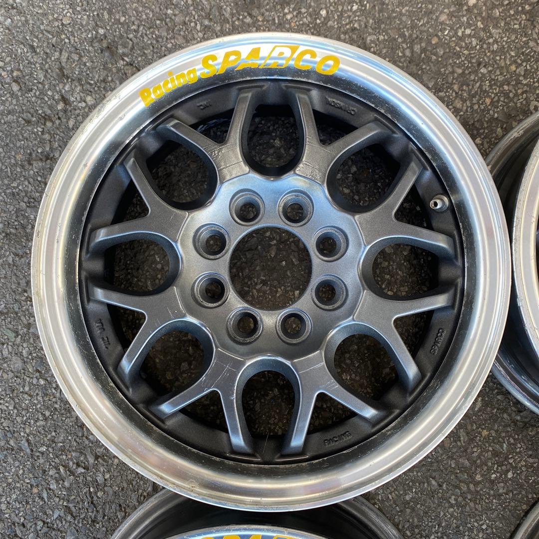 中古13インチアルミホイール レーシングスパルコ 4本セット 送料無料