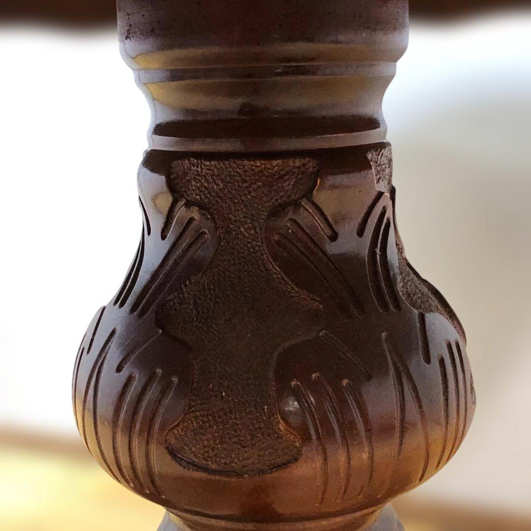 送料無料 ヨーロピアン調 象嵌装飾 丸テーブル ダイニングテーブル251127