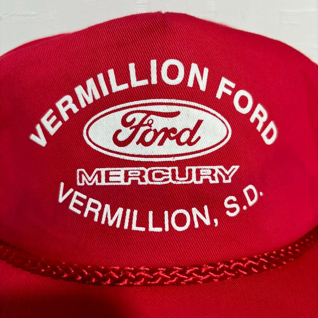 FORD トラッカーキャップ フォード ビンテージ アメ車 帽子 レッド 赤