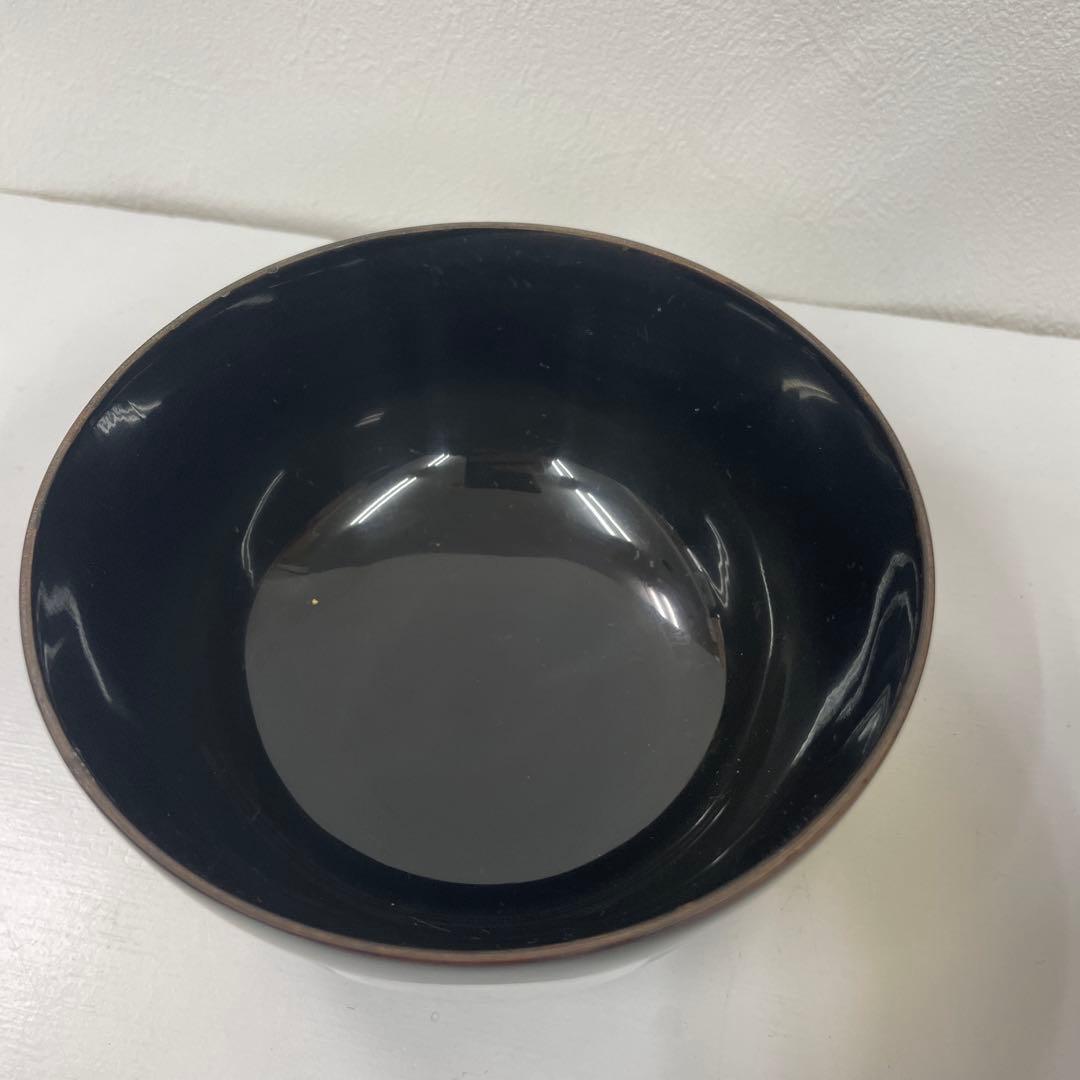 ツバキ様専用 蓋付き椀 黒 金 銀丸模様 27客セット 少々難