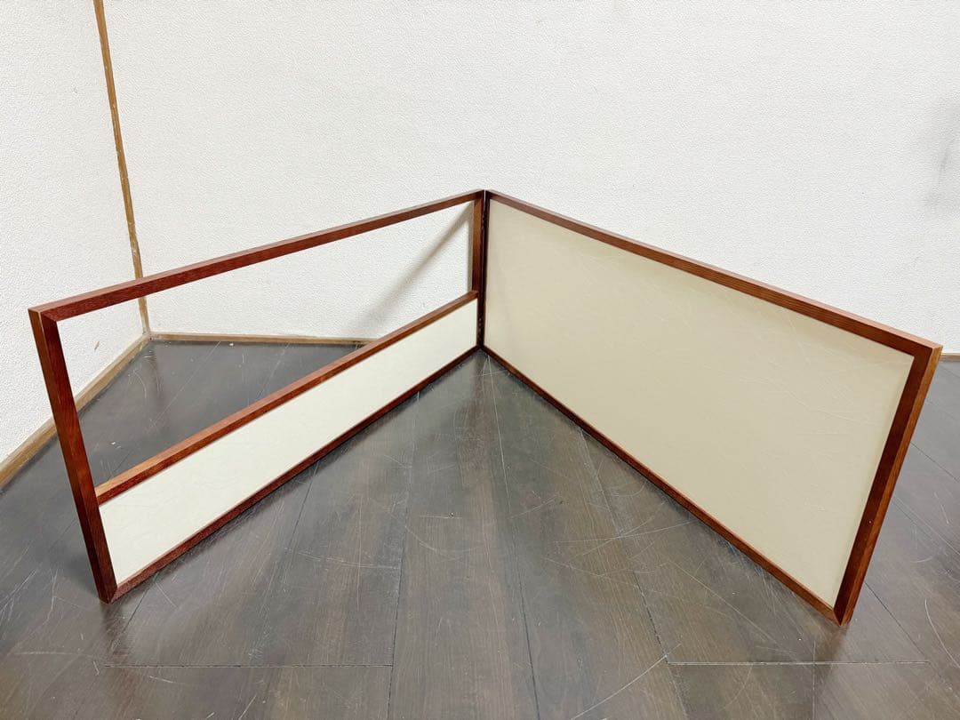 未使用 茶道具 堀内宗完作 片面 こまつふき縁 アジロ 腰風炉先屏風