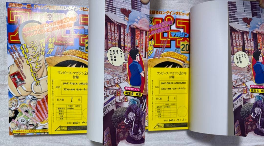 ONE PIECE magazine ワンピースマガジン20号 プロモ付き・2冊