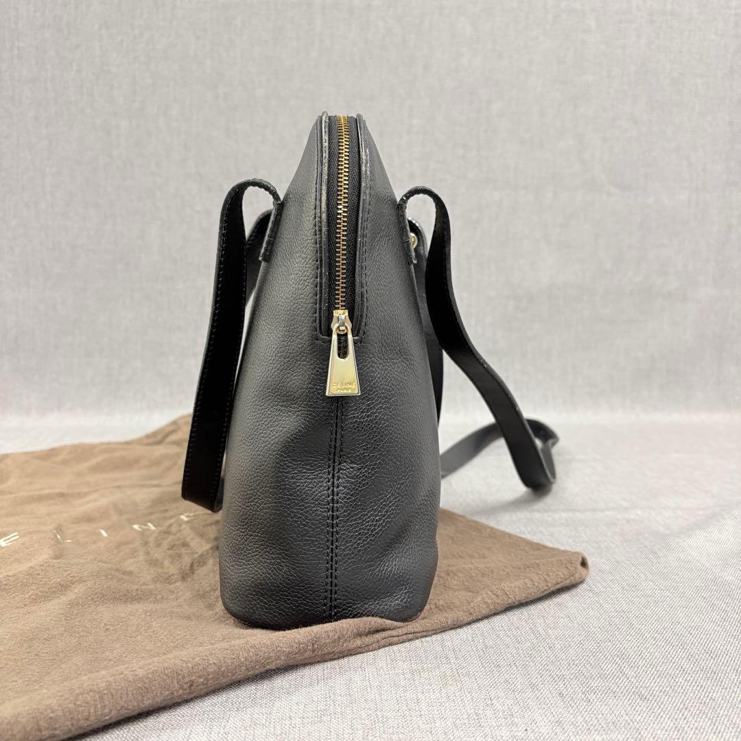 CELINE オールドセリーヌ ショルダーバッグ 黒 マンテル ヴィンテージ
