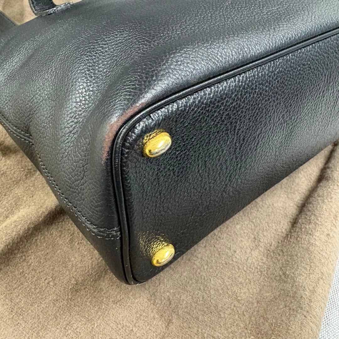 CELINE オールドセリーヌ ショルダーバッグ 黒 マンテル ヴィンテージ