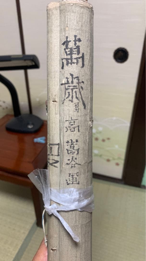 ⑩蔵出し 江戸時代の英派絵師 高嵩谷 日本画 掛け軸 万歳