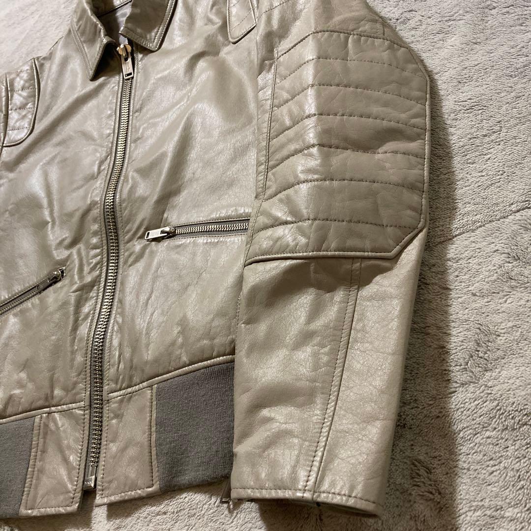 美品 UNDERCOVERISM パデッドレザージャケット H4202-1