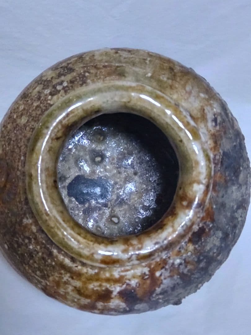 古美術　蹲型の掛け花入　置き物