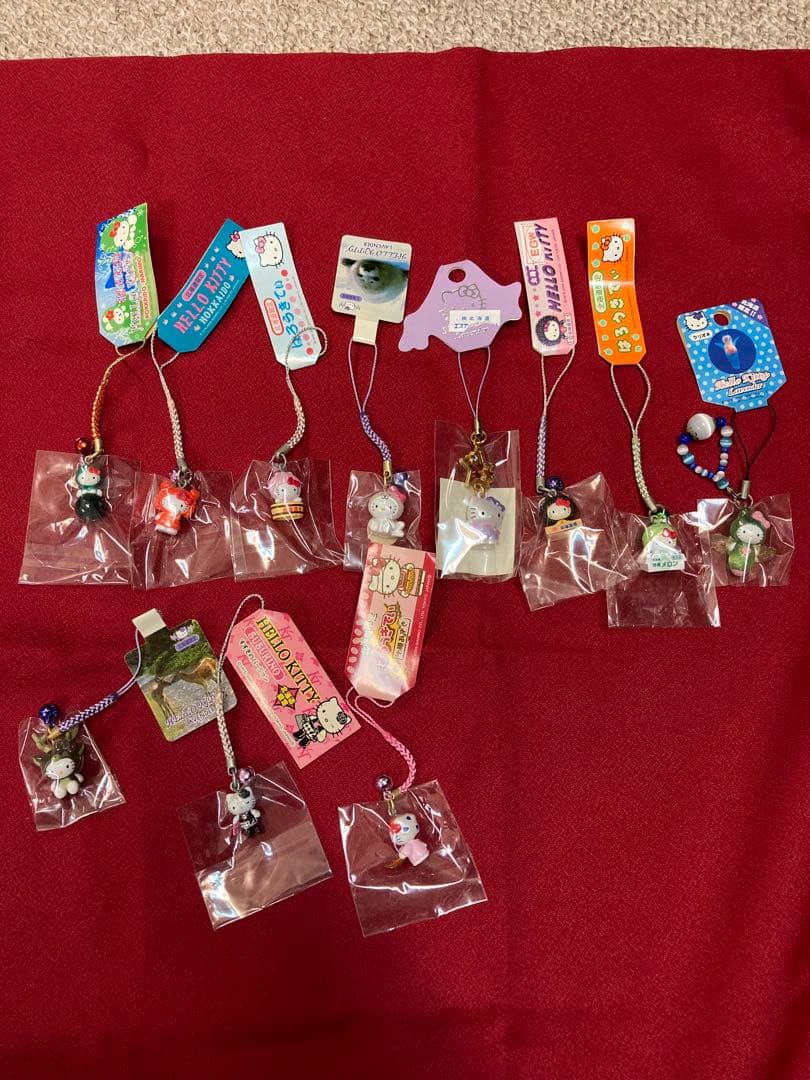 ご当地キティ 根付け ストラップ　まとめ売り