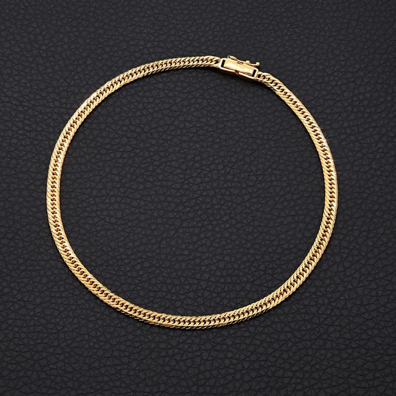 K18(18金) 喜平アンクレット 8面カットトリプル 6.4g 23cm 新品 かみた シードオブクリスタル！おまとめ2点 Berlin's Ø27 Brings