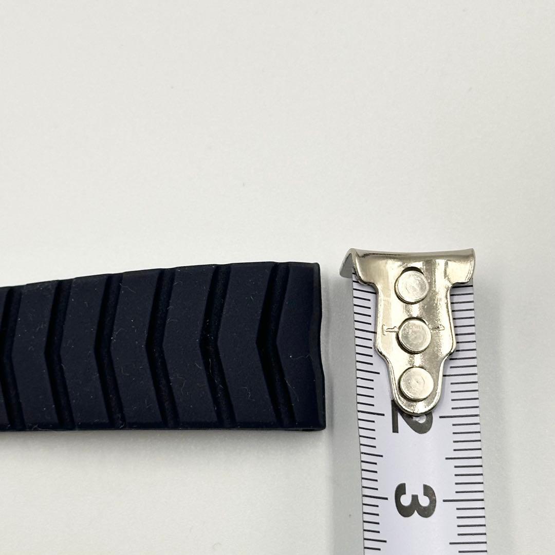 グランドセイコー 純正 交換用 ラバーベルト 約21mm ネイビー