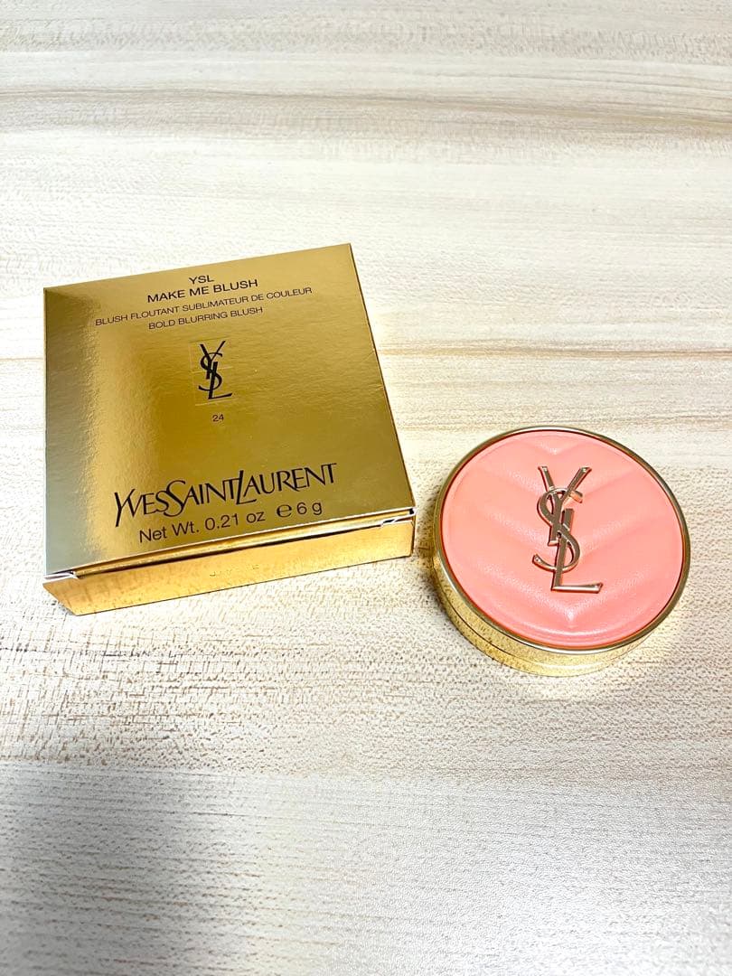 YSL メイクミーブラッシュパウダー6g #24 スアブサンストーン/サンプル付