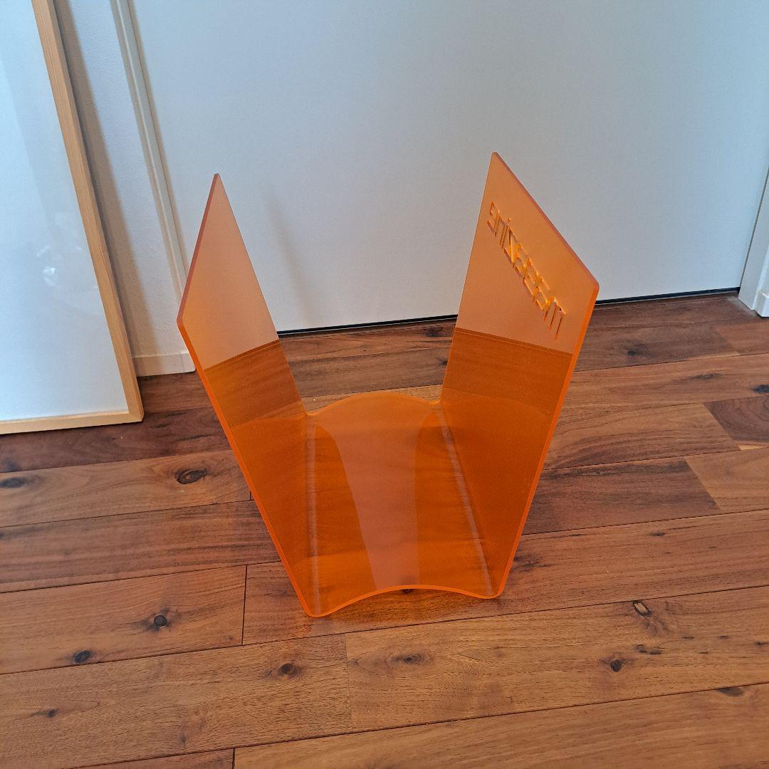 ヴィンテージ　マガジンラック　スペースエイジ アクリル　マガジンラック オレンジ