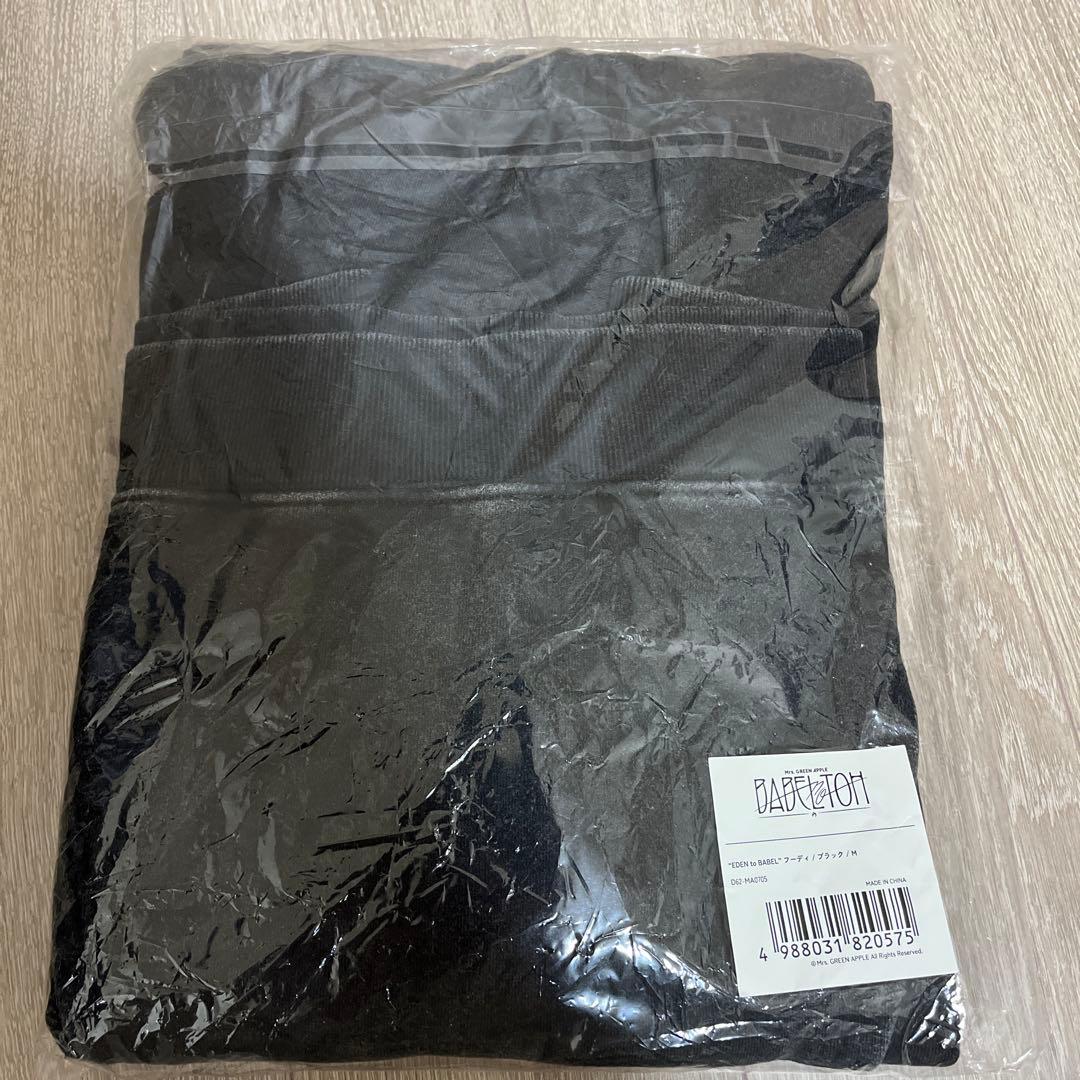 【新品未開封、未使用】Mrs. GREEN APPLE バベルの塔 フーディ M