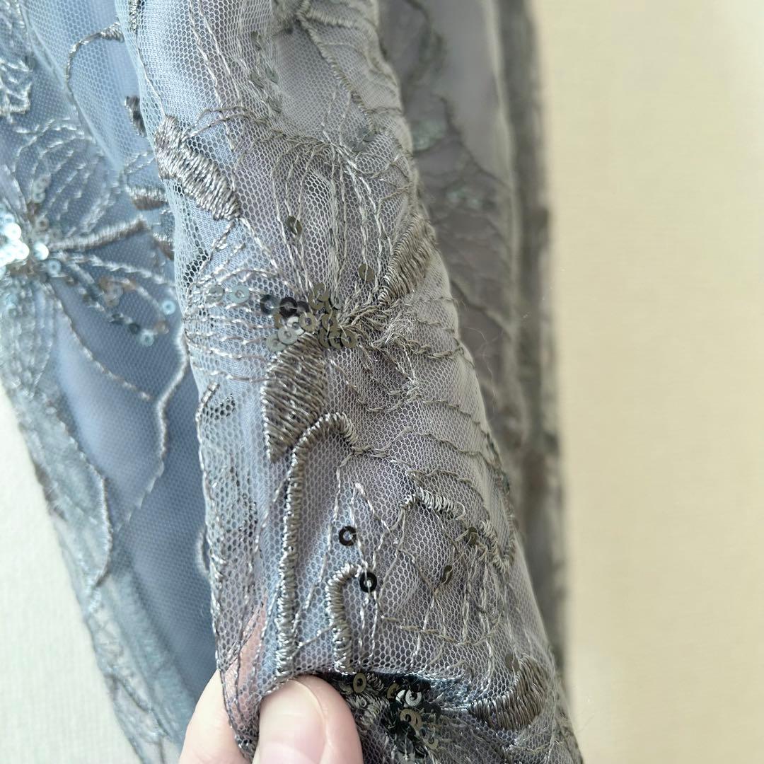 2回着用クリーニング済♡スパンコール パーティー ドレス 結婚式 お呼ばれワンピ