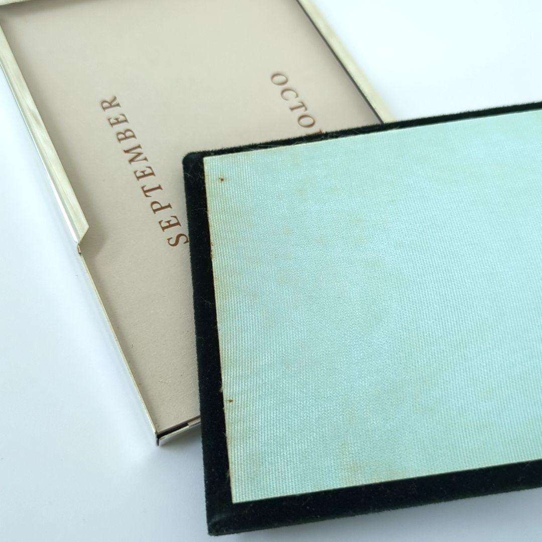 ティファニー 卓上カレンダー フォトフレーム シルバー 銀メッキ Tiffany