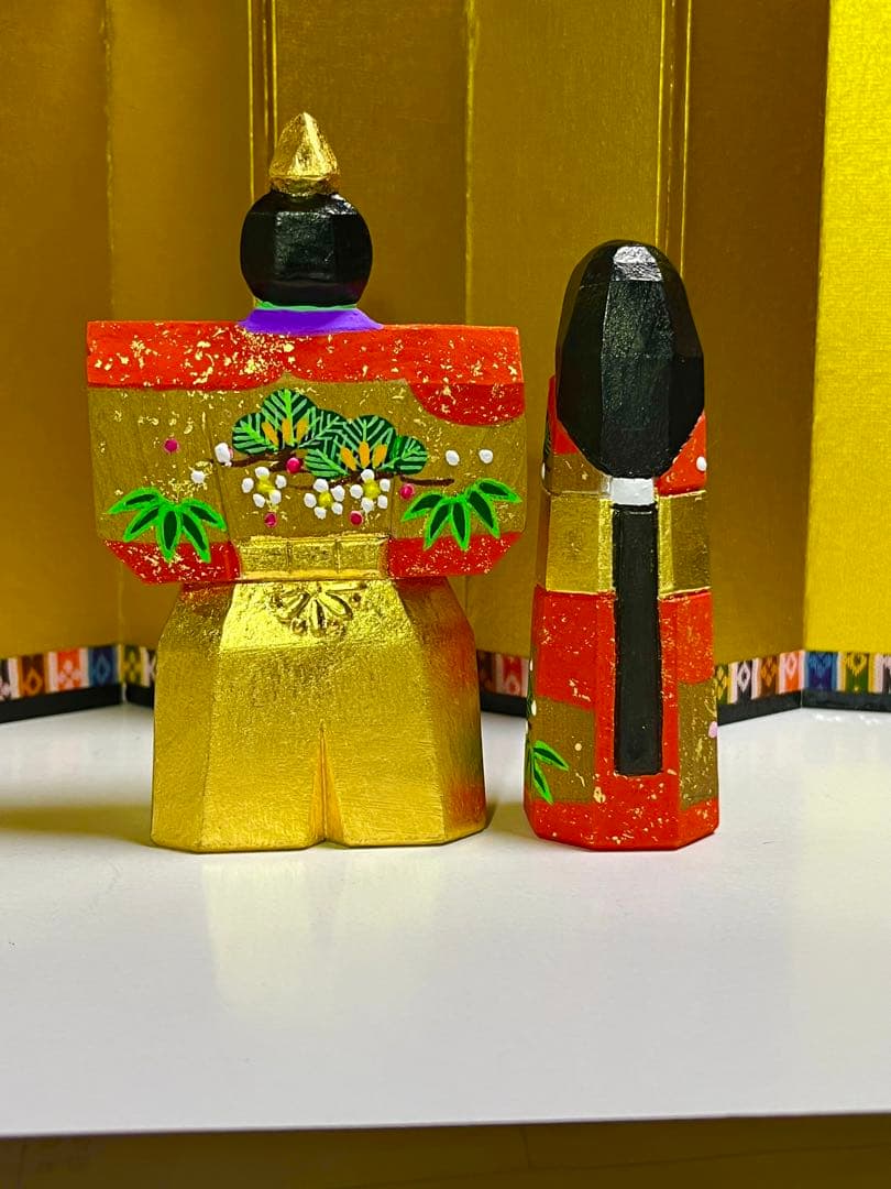 一刀彫 立雛 お雛祭り
