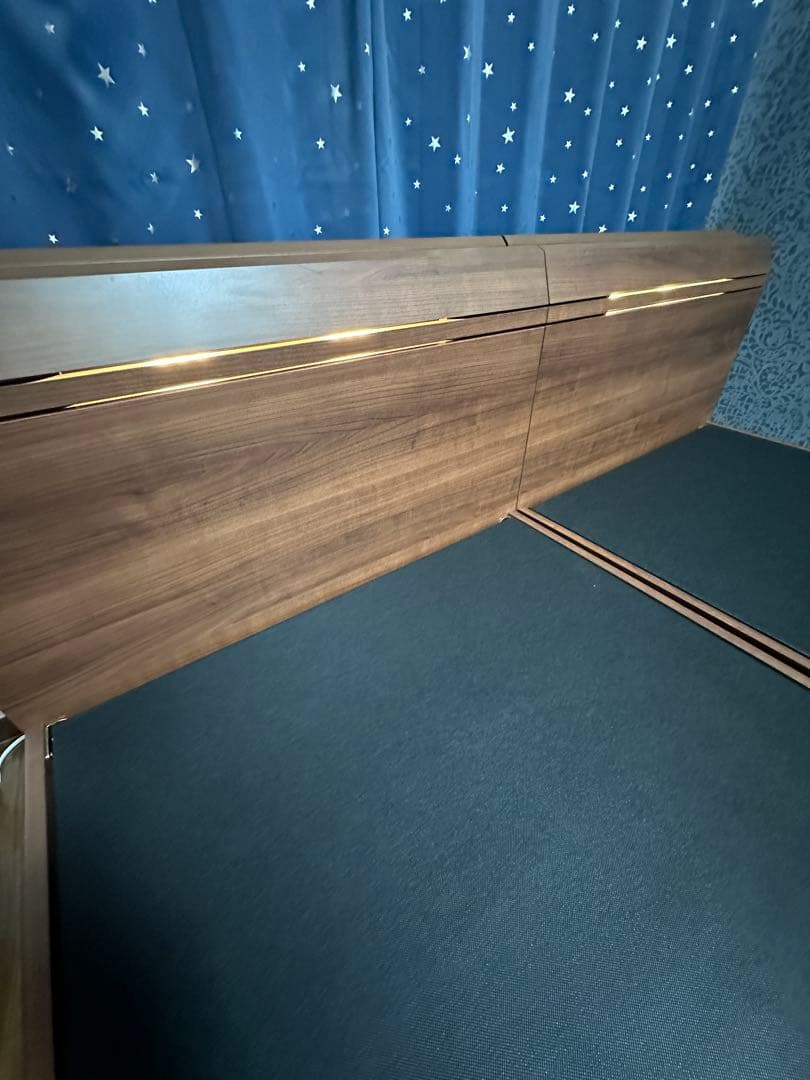 【お得】ベッドフレーム シングル ニューライトブラウン 宮 コンセント