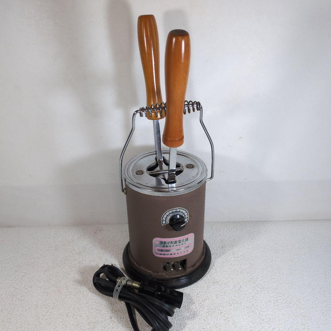 タキイ 和裁コテ 2本 作業未使用 タキイ和裁電化鏝 ランプ付 和裁コテ