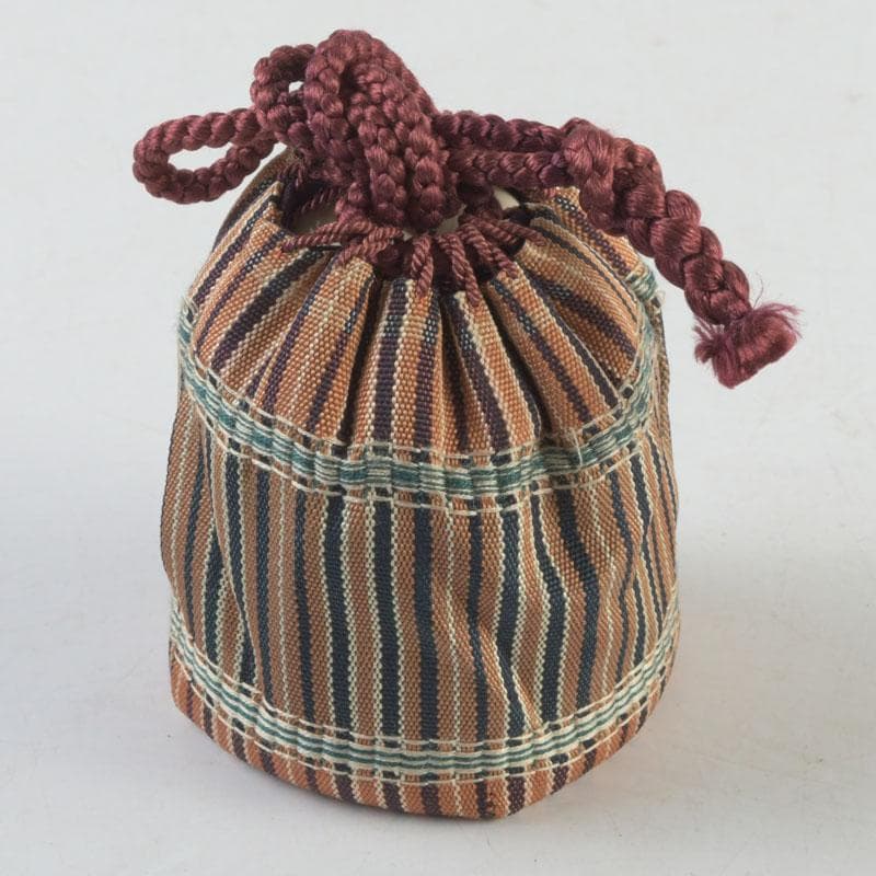 茶道具 伊万里焼 古染付 花草文 茶入 時代箱付 V 9309