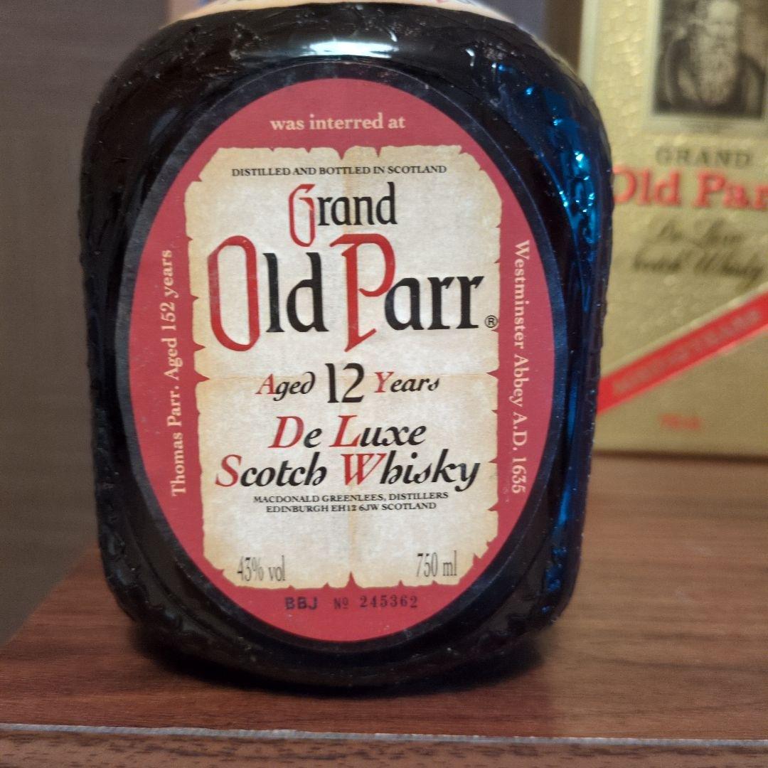 Old Parr 12年 スコッチウイスキー 750ml 古酒3本 未開封 オールドパー