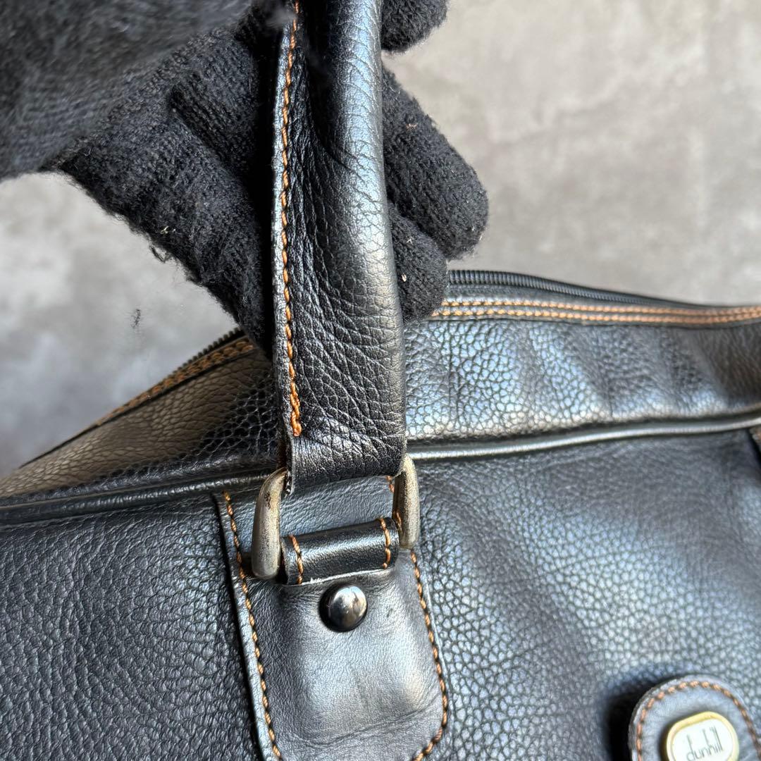 ⭐️ダンヒル⭐️オールレザー ボストンバッグ ブラック 旅行鞄 大容量