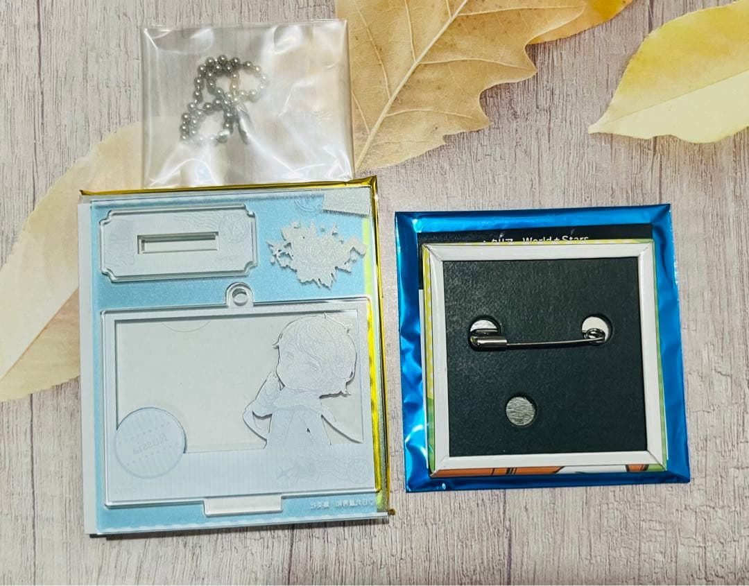 d*9様 ヘタリア　ロシア　チェキ風　アクリルキーホルダー　スクエア缶バッジ