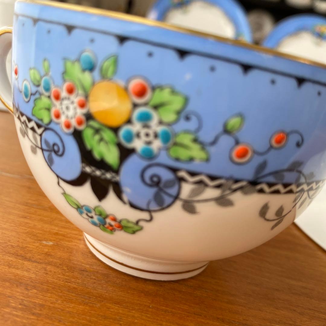 クラウンスタッフォードシャー カップ ソーサー プレート エナメルが