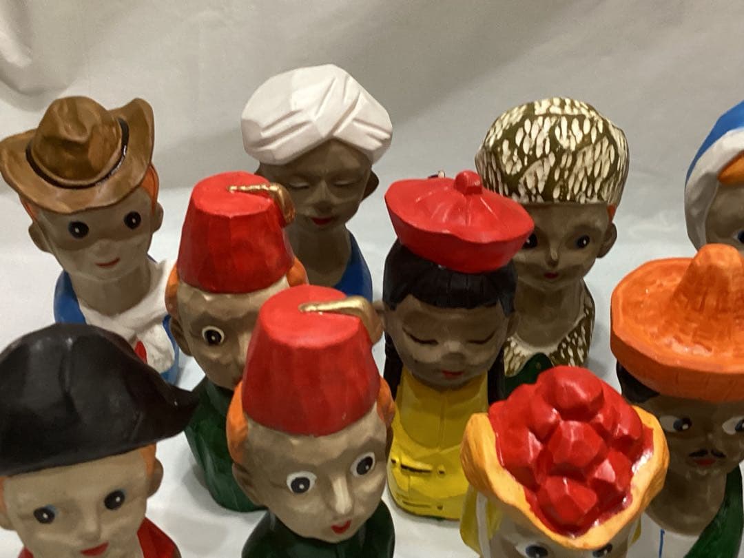 名古屋相互銀行　世界民族貯金箱　陶器製　合計19個　ノベルティ　レトロ　未使用品