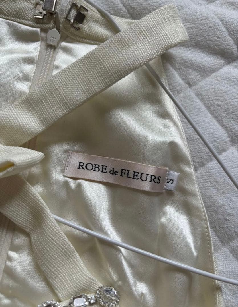 ROBE de FLEURS イエローミニドレス