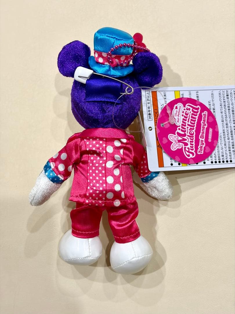 【美品】ディズニー パルパルーザ ミニー ファンダーランド ぬいぐるみバッジ