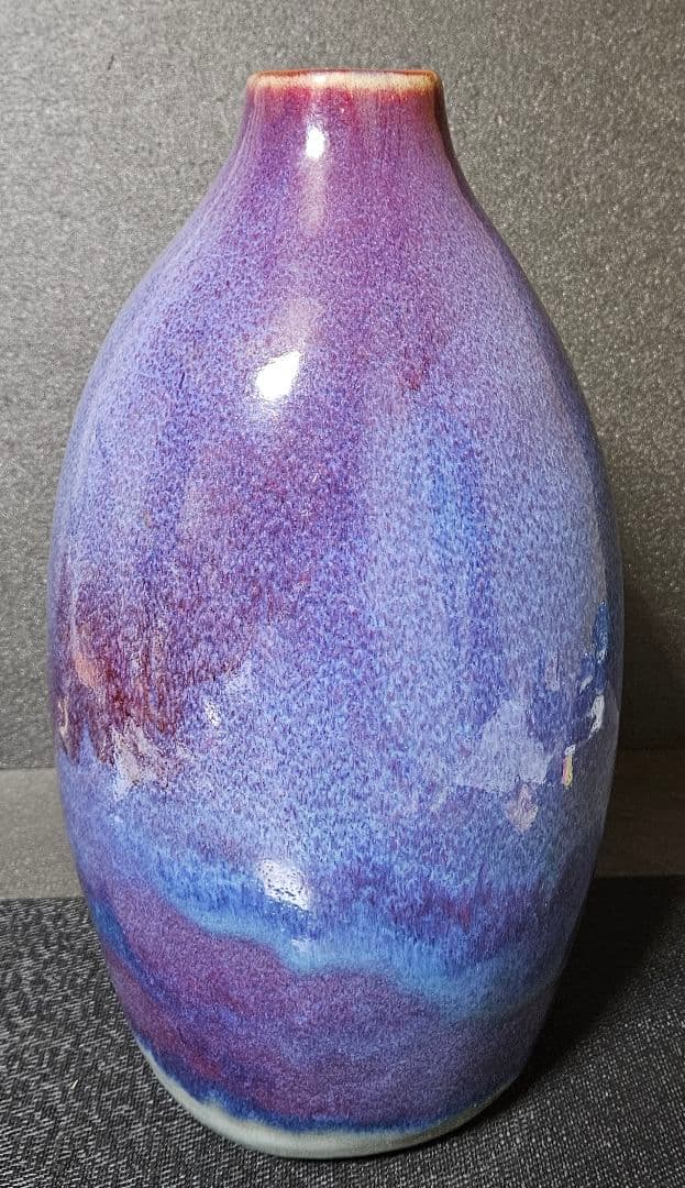 中国　宋時代　鈞窯写し　鈞窯釉　大壺　【有田焼　名工　今村博作　共箱　傑作品❗