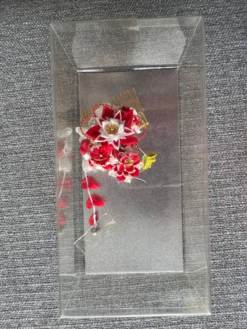 七五三 作り帯とはこせこセット　7歳用 /髪飾りのおまけ付き