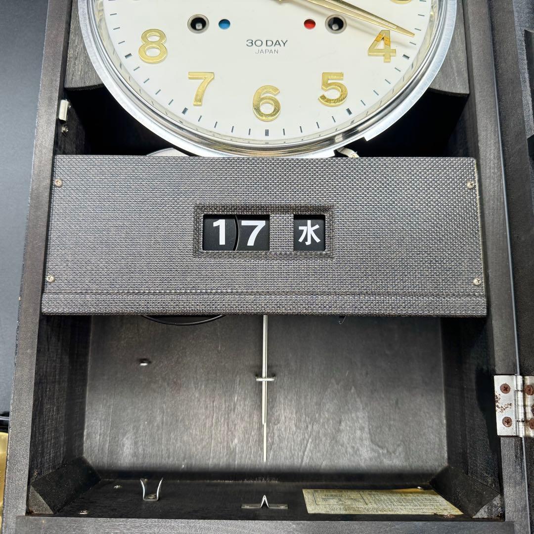 【稼動品】SEIKO 30days pc460 ゼンマイ式 振り子時計 柱時計