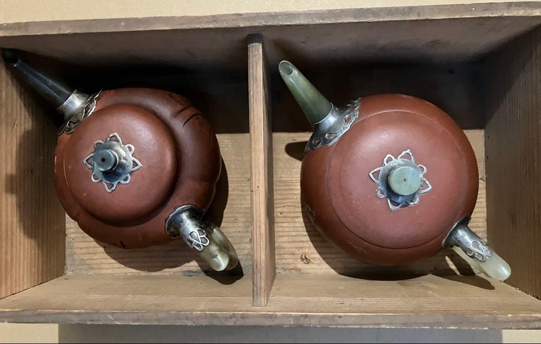 急須2点セット　時代物　合箱入り