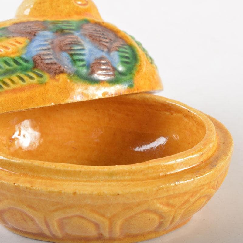 茶道具 平戸焼 横石嘉助作 交趾三彩 鳥形 香合 共箱 V 6522 - メルカリ