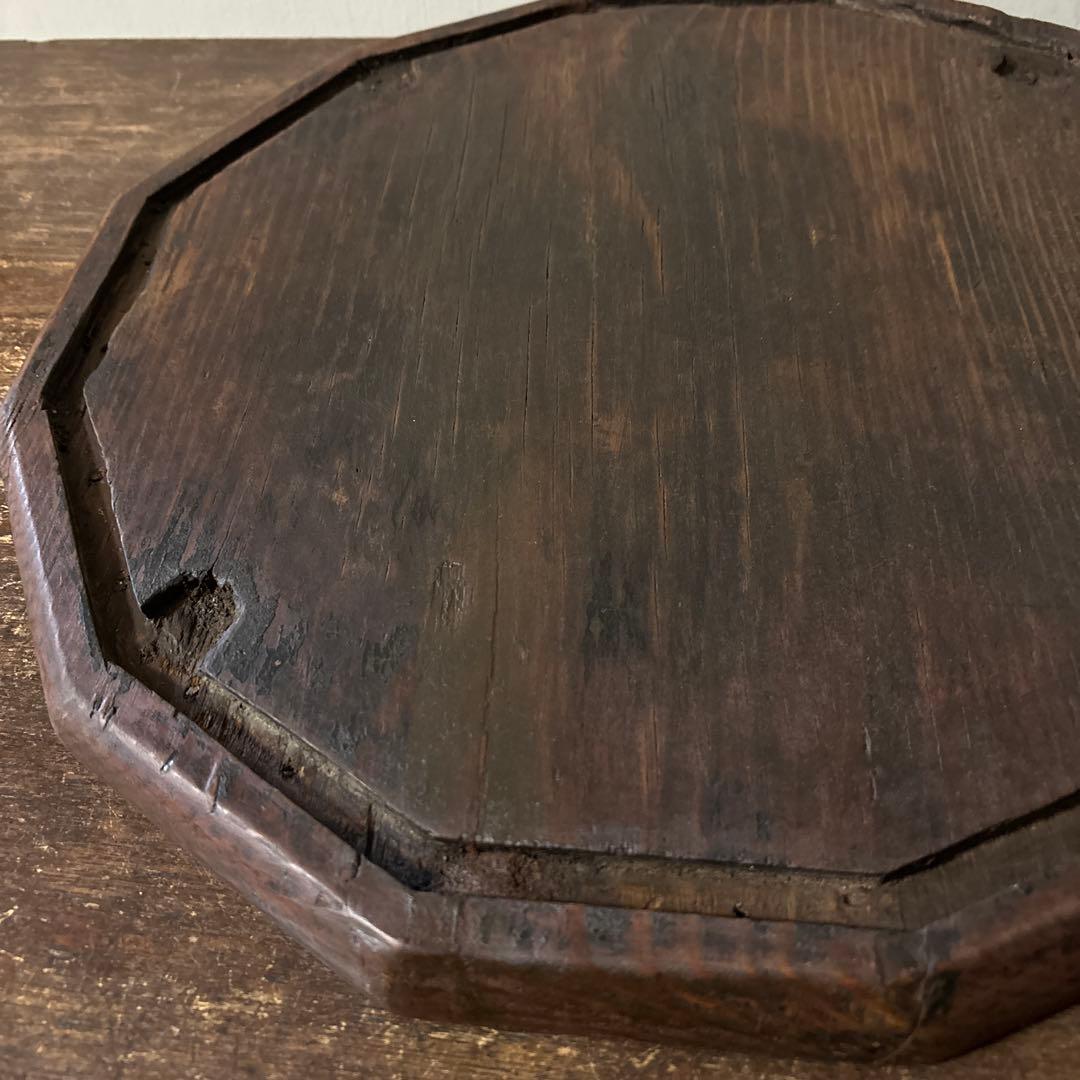 李朝十二角膳天板その66 盆.古道具.骨董品.韓国骨董.