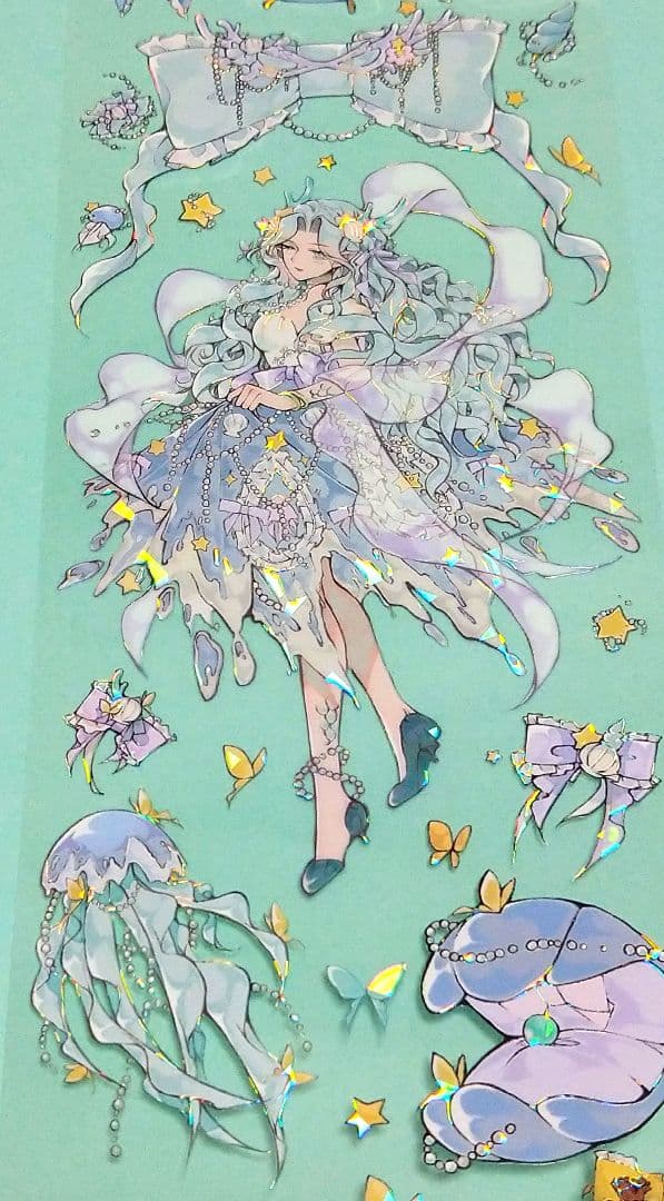 ✩のこり1✩J578＃公主舞会(贝壳光)切り売り海外人物マステ女の子