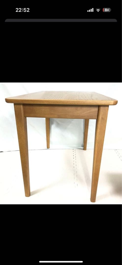 unico NAUHA カフェテーブル 引き出し付き