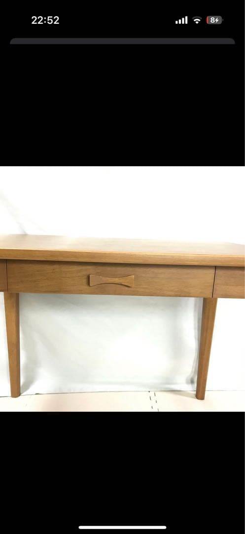 unico NAUHA カフェテーブル 引き出し付き