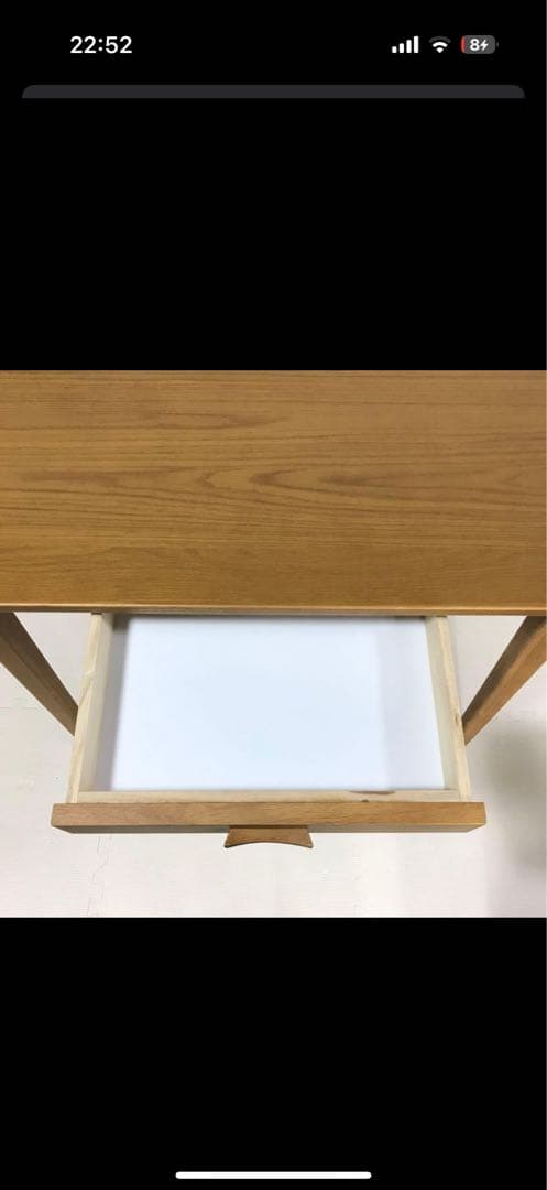 unico NAUHA カフェテーブル 引き出し付き