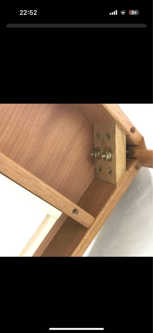 unico NAUHA カフェテーブル 引き出し付き