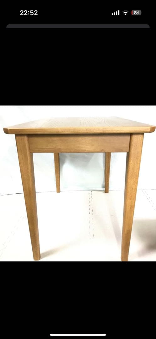 unico NAUHA カフェテーブル 引き出し付き