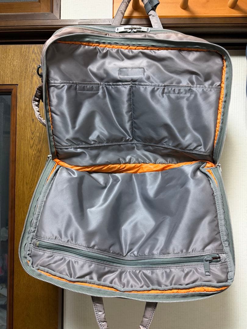 ら*ア様 ポーター タンカー 3way 2層 ブリーフケース シルバーグレー