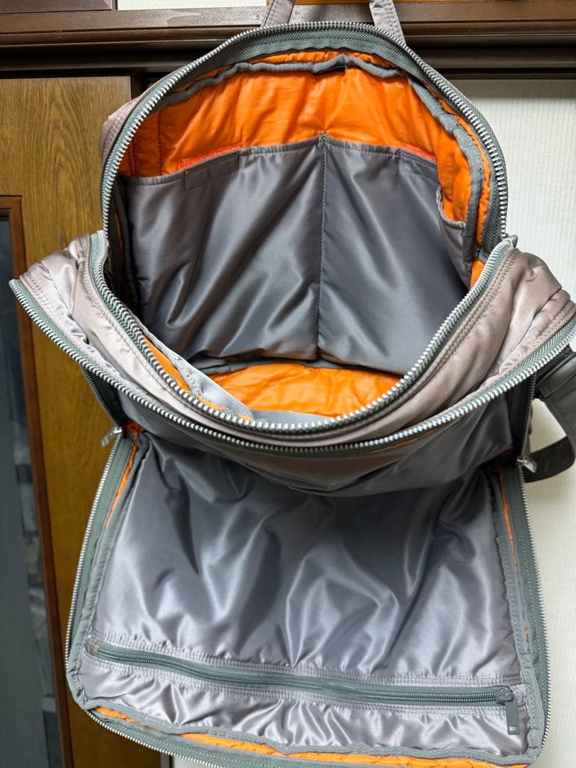 ら*ア様 ポーター タンカー 3way 2層 ブリーフケース シルバーグレー