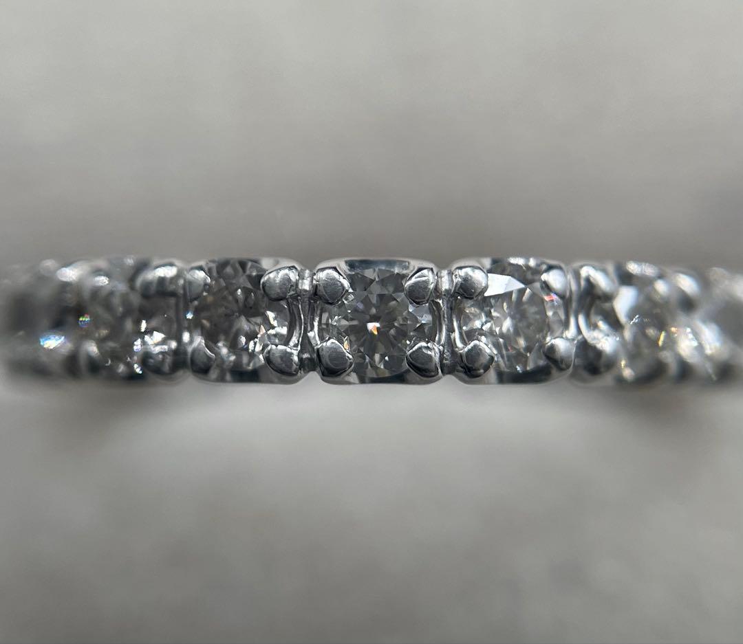 JL187★高級 ダイヤモンド1ct プラチナ フルエタニティ リング