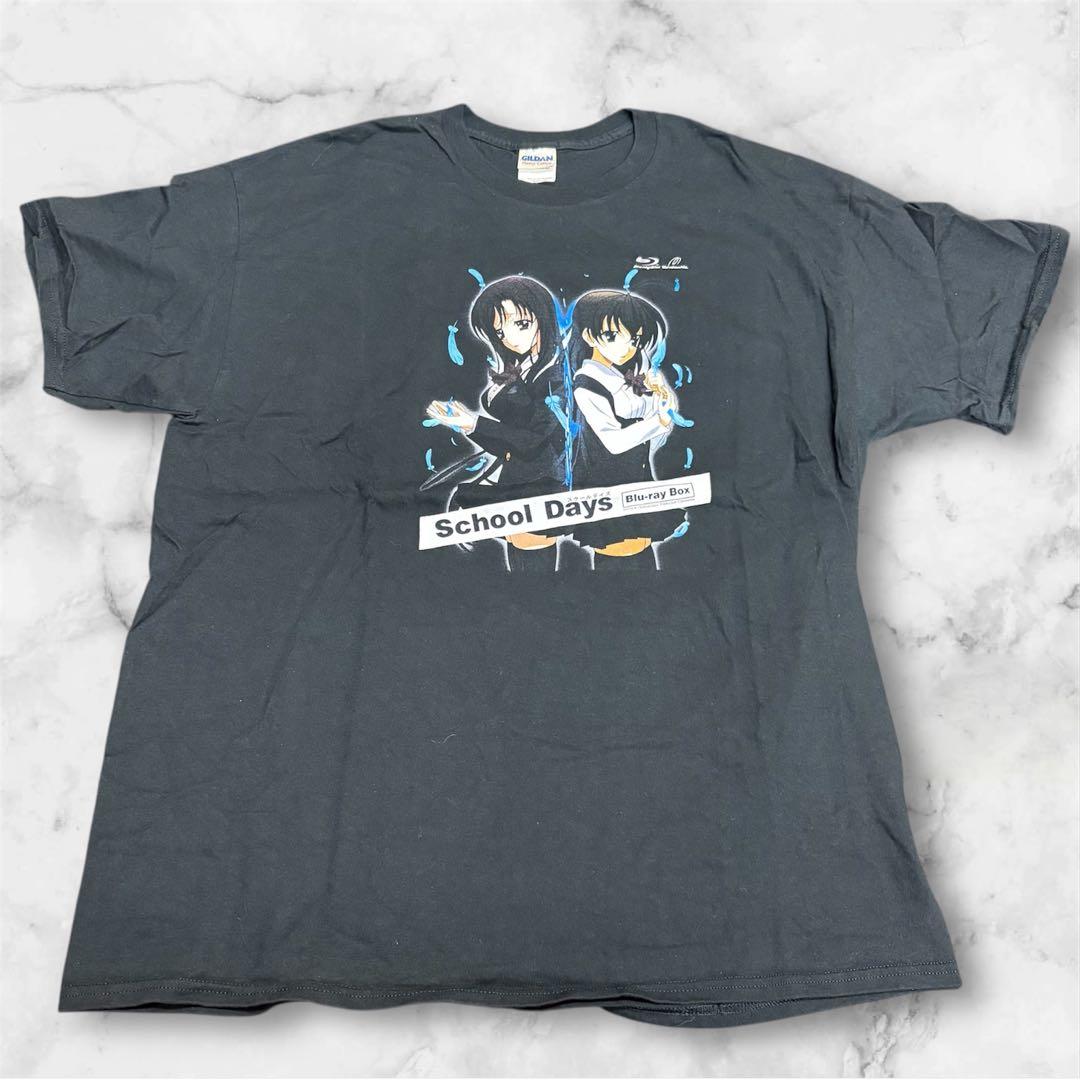 School Days アニメ Tシャツ